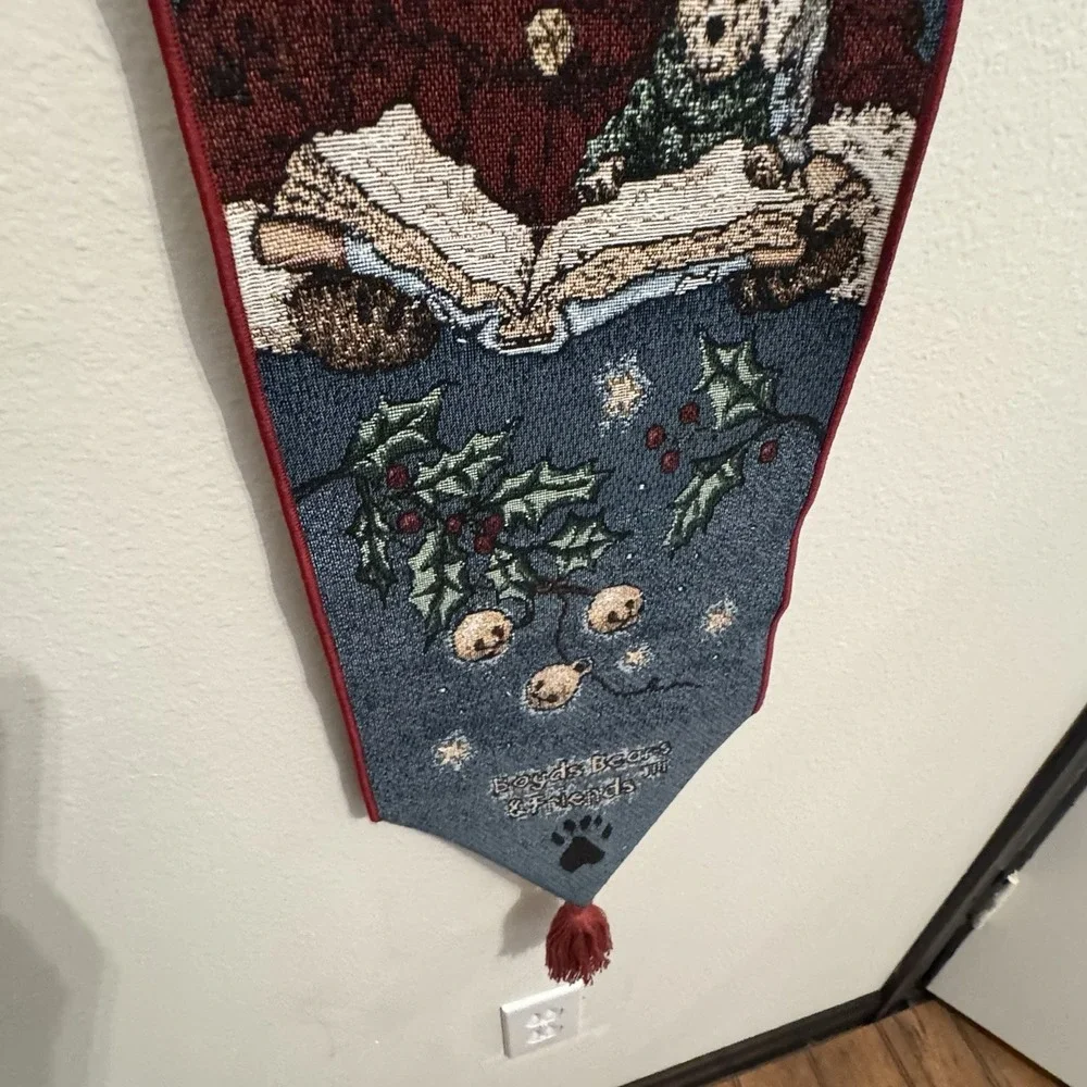 Boyds Bear Twas Night Before Christmas Bell Pull Wall‎ Hanging Door Decor
